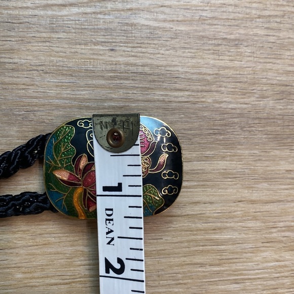 Vintage Butterfly Cloisonné‎ Cord Waist Belt - Picture 8 of 8